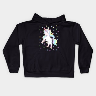 Unicorn Sparkle Star Kids Hoodie